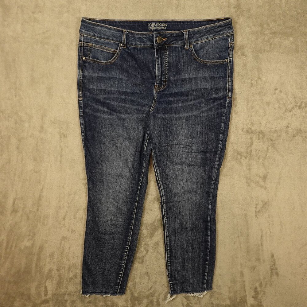 Maurices Everflex High-Rise Skinny Jeans Women’s 18W Regular, 27" Inseam